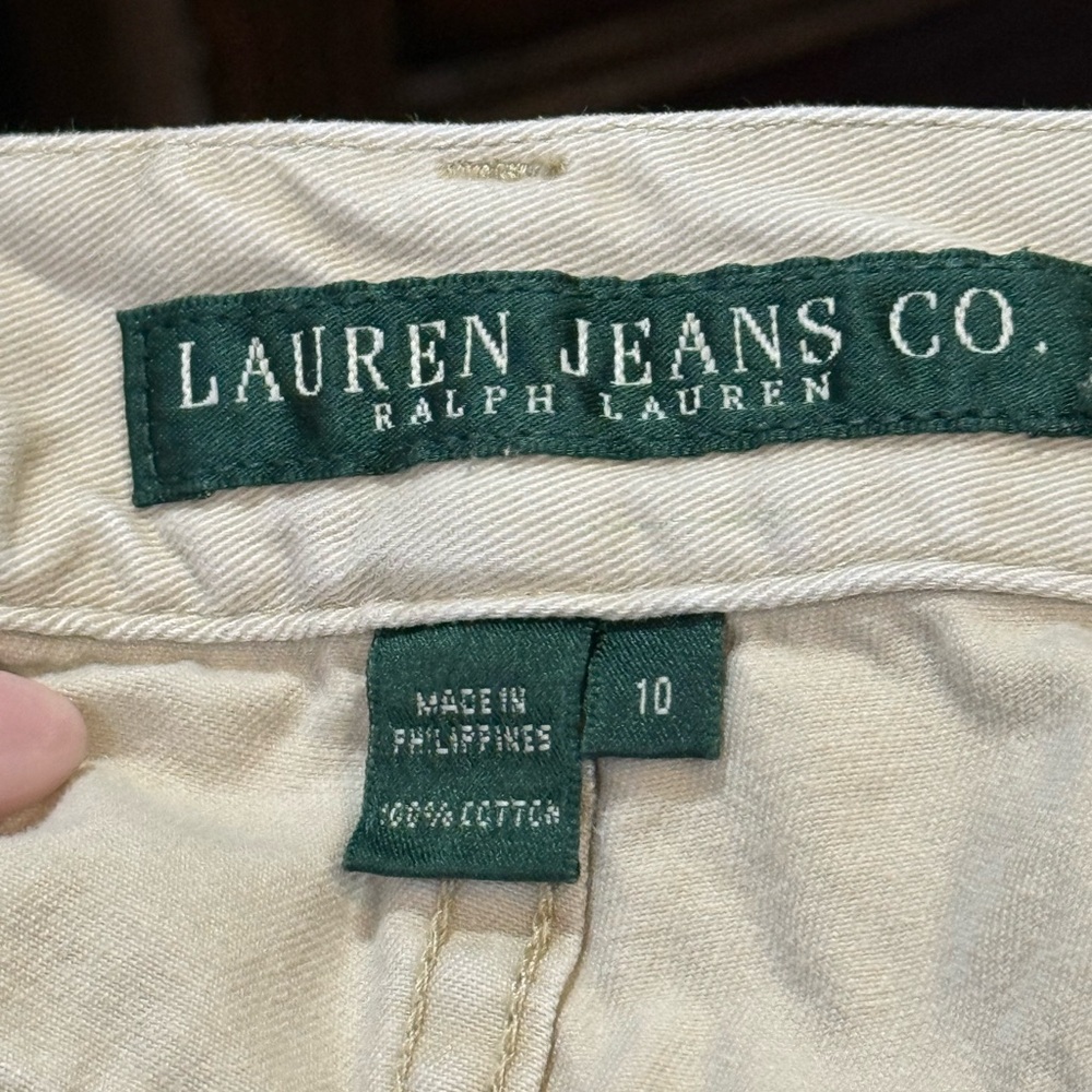 Ralph Lauren Beige Straight Leg Khakis - Picture 2 of 5